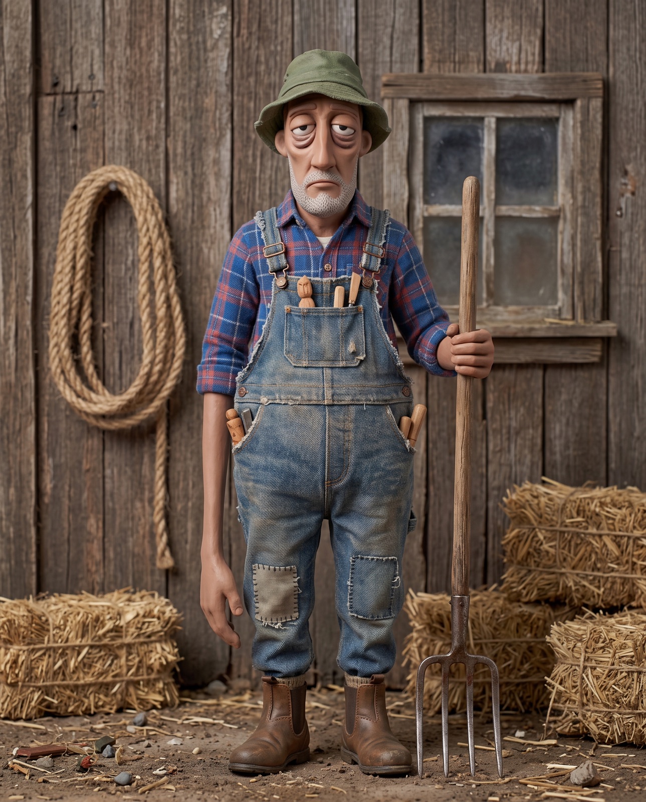 Step 5: the miniature barn set